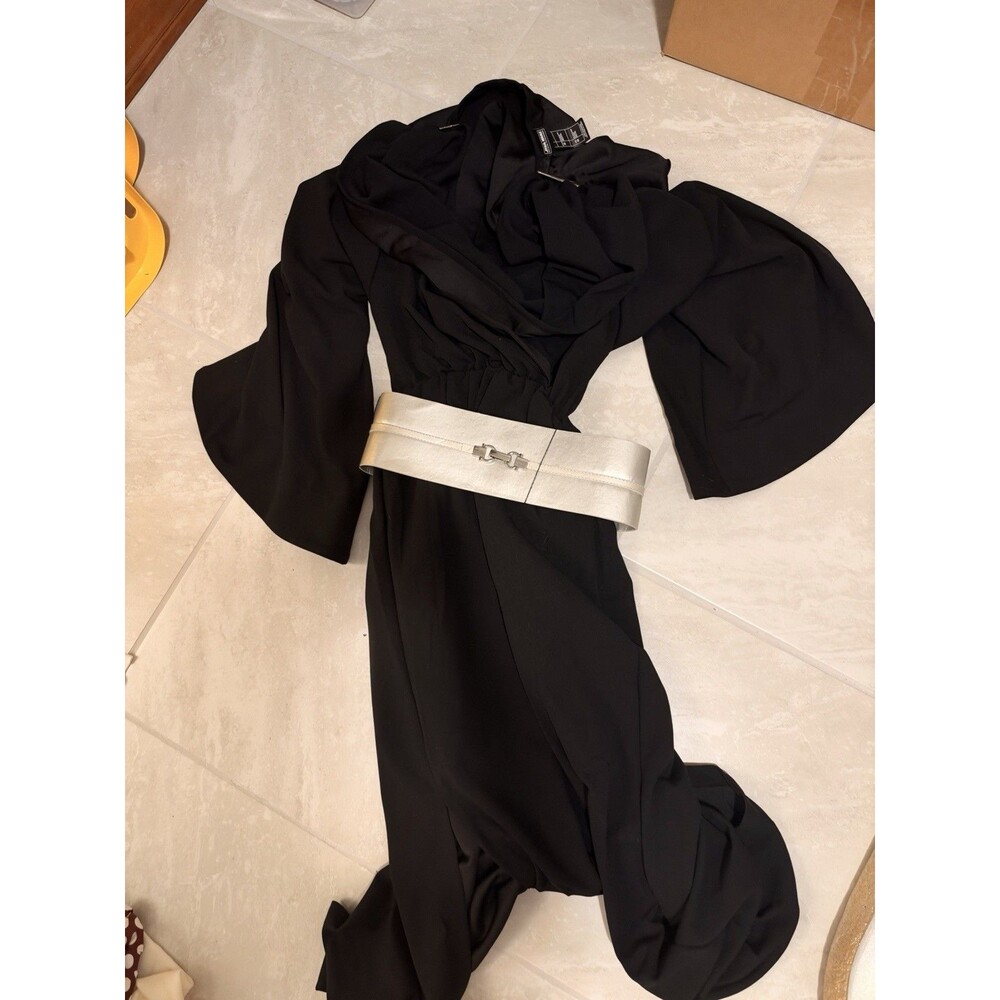 Star Wars Galaxy's Edge Galactic Starcruiser Black Dress Hooded Costume NWT!